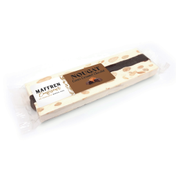 Barre de nougat cœur caramel - chocolat