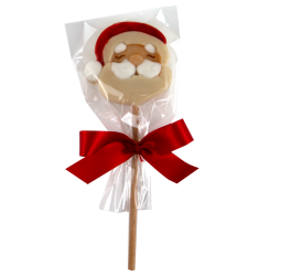 Sucette en pâte d'amandes - Père Noël