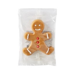 Bonhomme de Noël en pâte d'amandes épicée