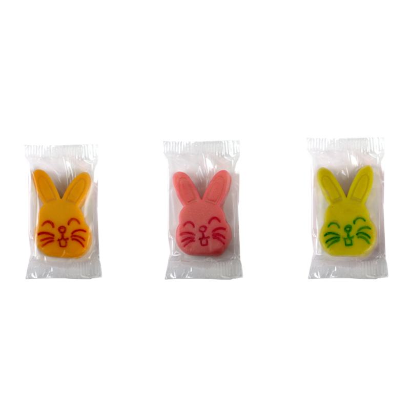 Lapin en pâte d'amandes sous flowpack