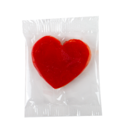 Coeur en pâte d'amandes