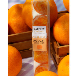 Barre nougat tranches d'oranges confites