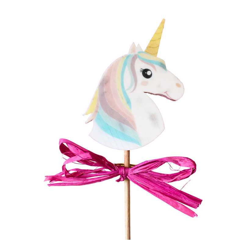 Sucette nougat licorne arc-en-ciel