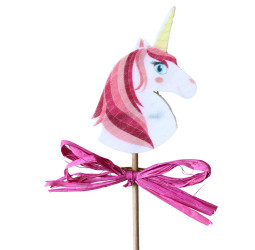 Sucette nougat licorne rose