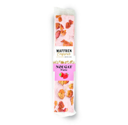 Barre nougat à la fraise - 100g