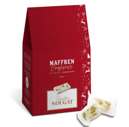 Nougat artisanal amandes et pistaches - édition de Noël