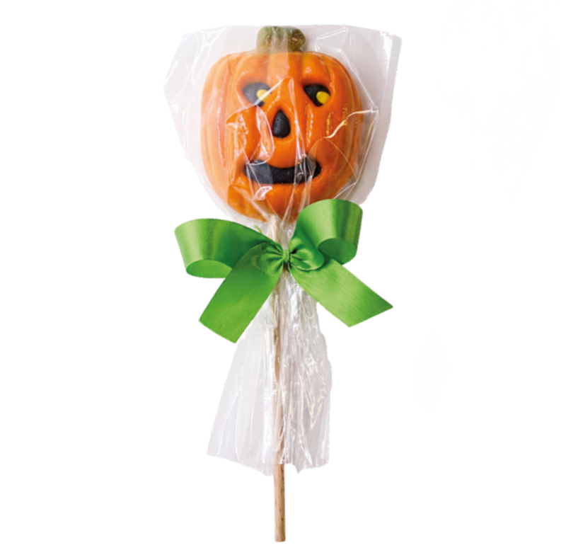 Sucette d'Halloween - citrouille maléfique
