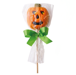Sucette d'Halloween - citrouille maléfique