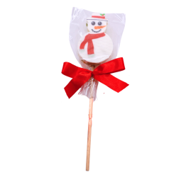 Collection de Noël : sucette bonhomme de neige en nougat Patrimoine