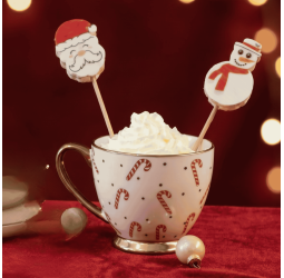 Collection de Noël : sucette bonhomme de neige en nougat Patrimoine