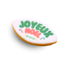 Bouchée de Noël : bouchée calisson XXL imprimée