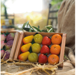 Cagette fruits en pâte d'amandes